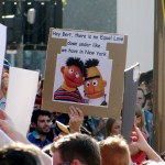 One of many clever signs at the Rally for Marriage Equality in downtown Melbourne.