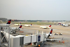 Aircraft in Atlanta prior to the storm